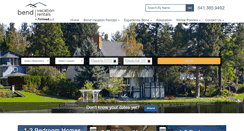 Desktop Screenshot of bendvacationrentals.com